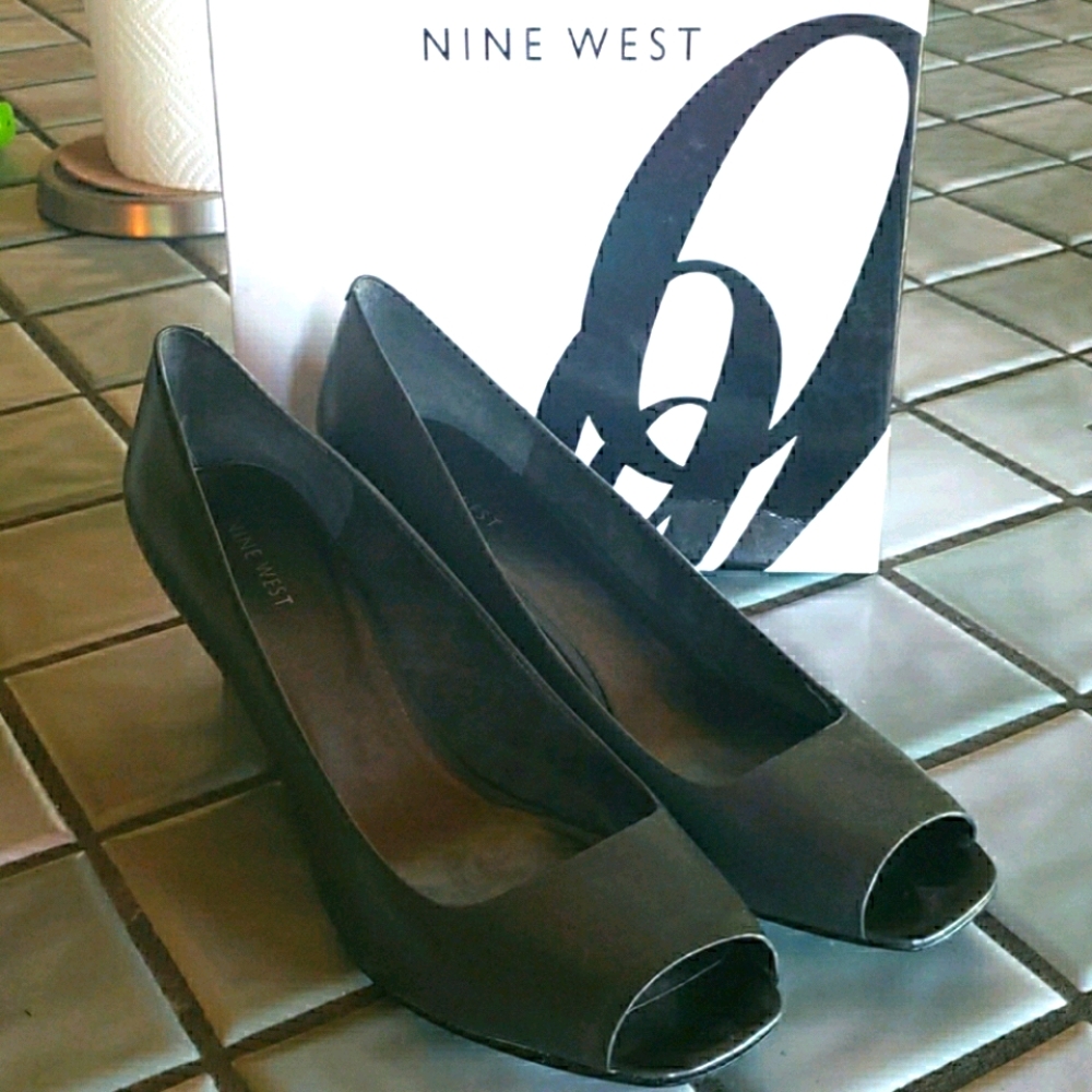 Steel Grey Nine West Heels